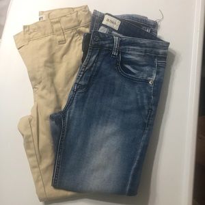 Youth size 10 Hudson jeans & Old Navy Pants